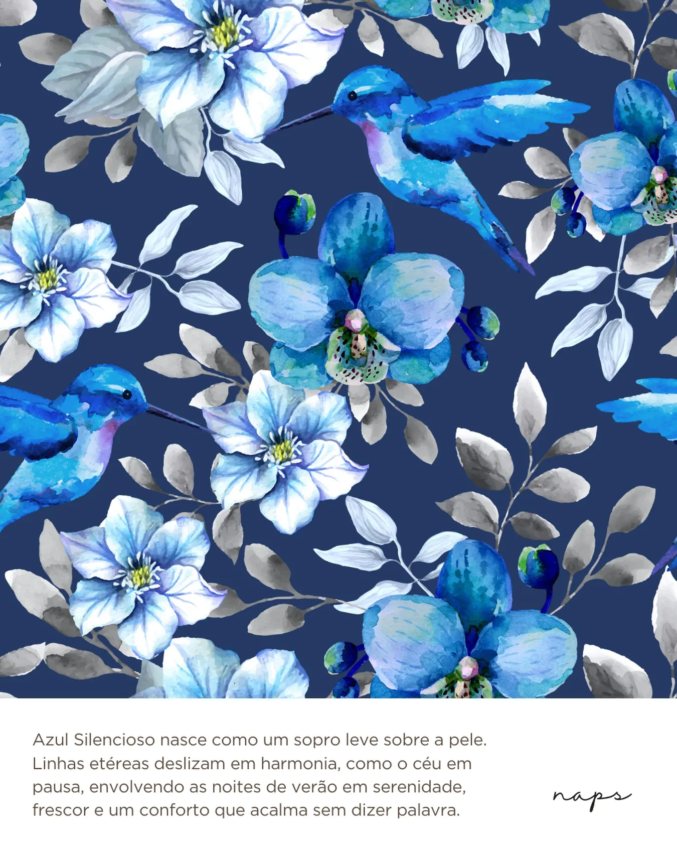 O azul silencioso envolve com calma e sofisticação, criando um refúgio de tranquilidade no vestir.Uma estampa que convida a desacelerar, sentir o conforto e deixar a noite fluir em serenidade.Disponível no site ✨#takenapsandrelax #naps #pijamasofisticado #sleepwear #confortoeestilo