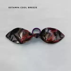 Elástico de cabelo Naps, com laço em tecido 100% algodão com toque acetinado