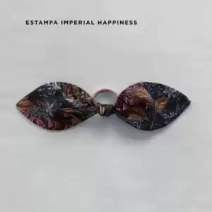 Elástico de cabelo Naps, com laço em tecido 100% algodão com toque acetinado