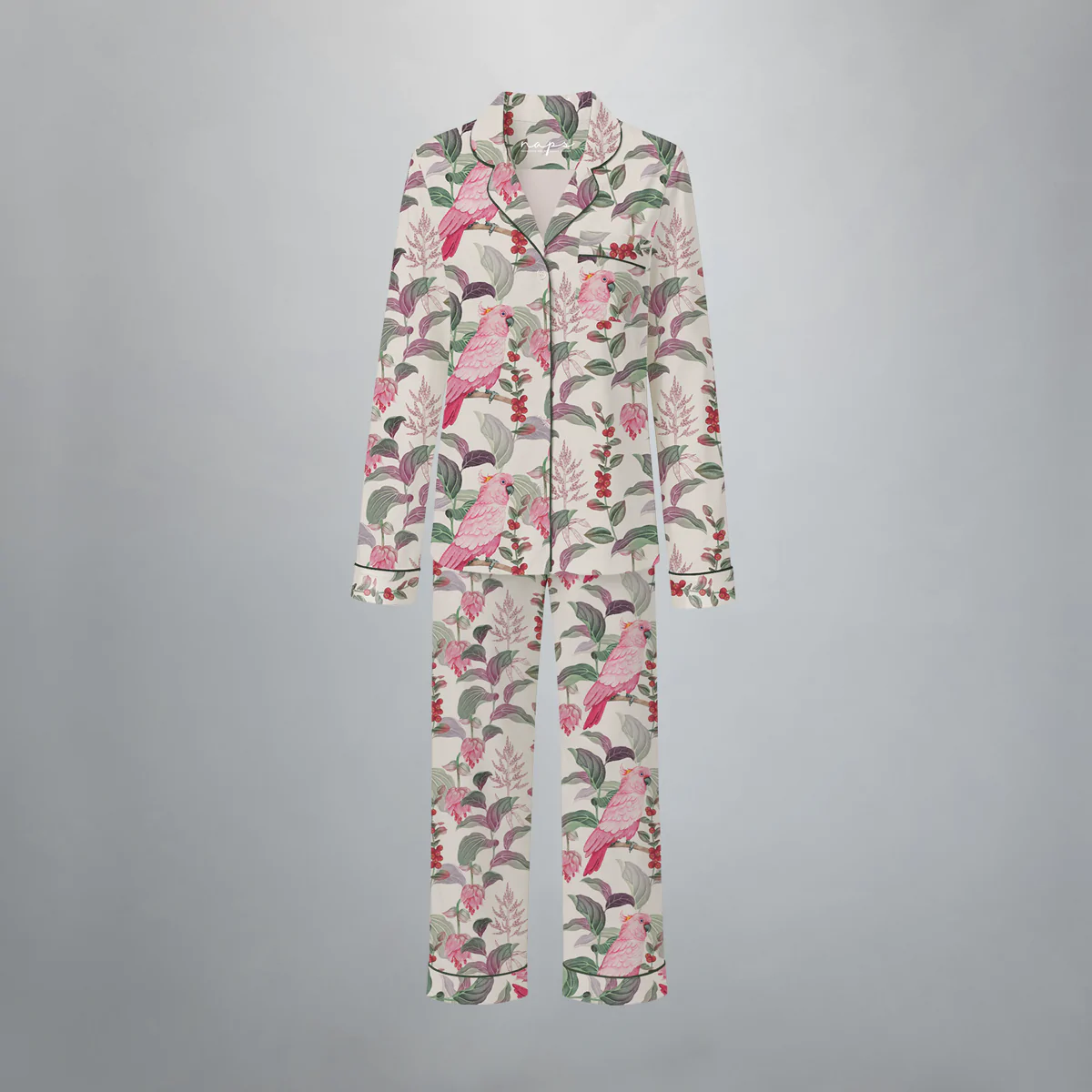 Pijama feminino Voo Sereno manga longa e calça