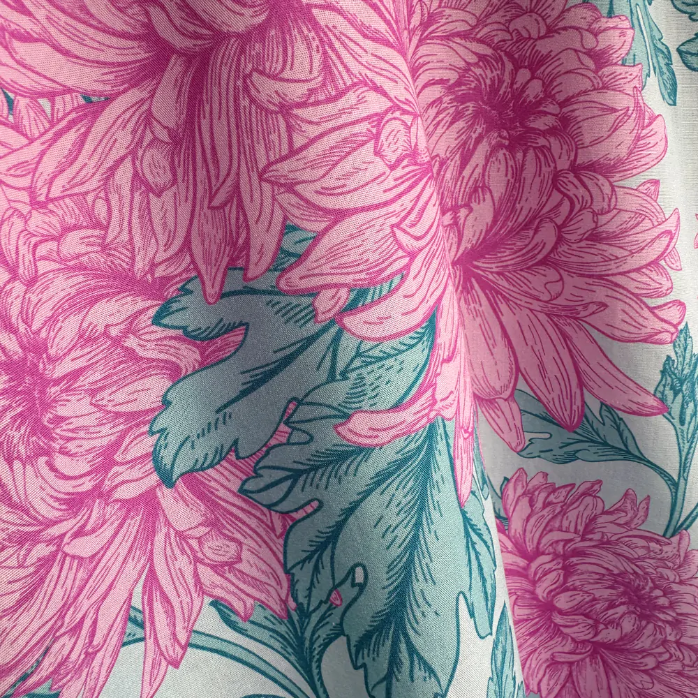 Pijama feminino Bouquet Celeste manga curta e calça - Imagem 9