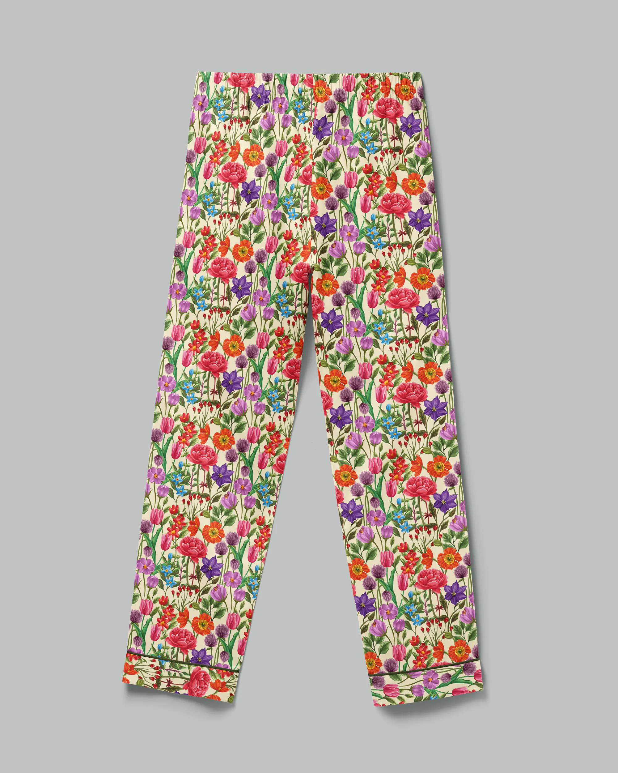 Pijama feminino Doce Jardim manga curta e calça - Imagem 7