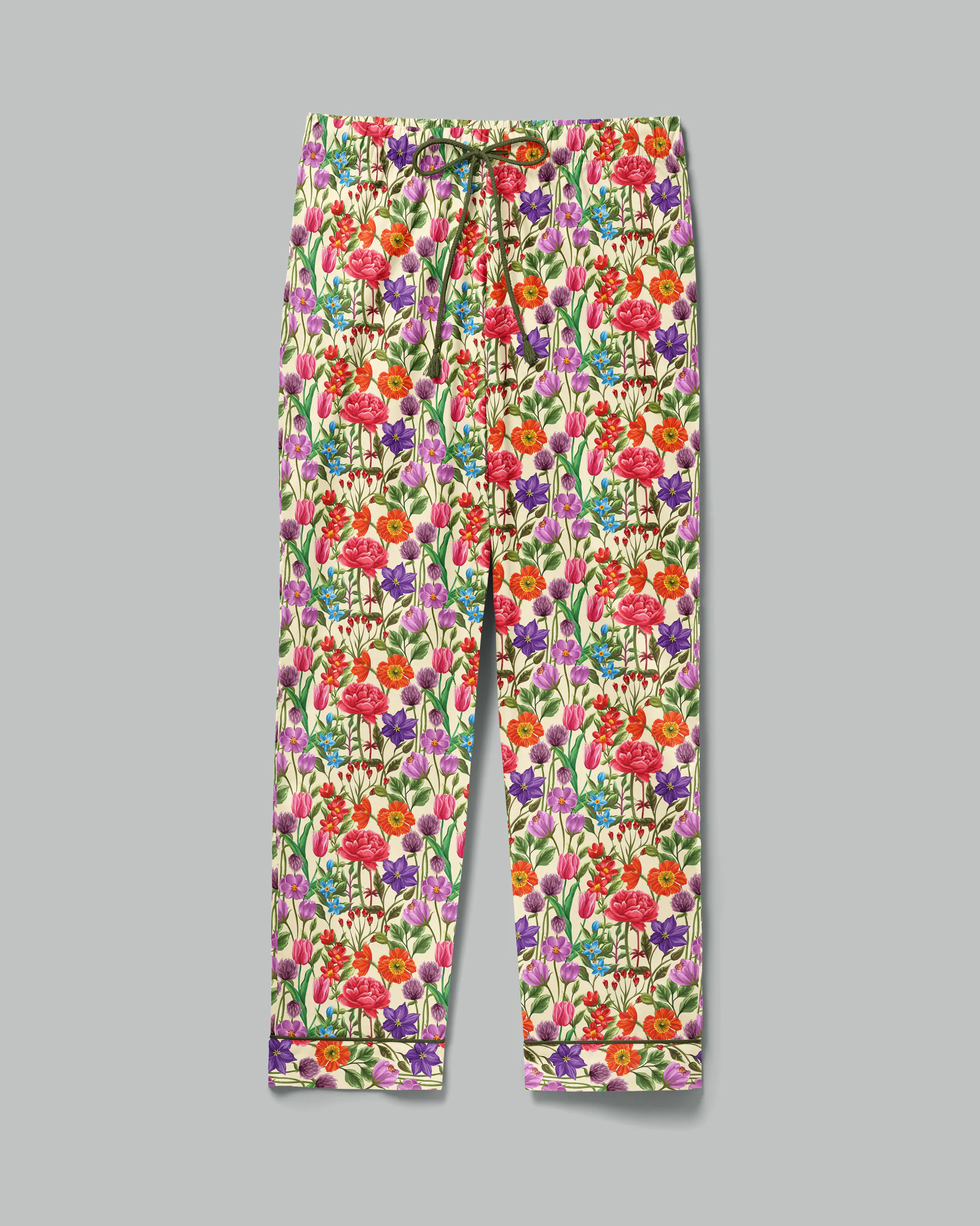Pijama feminino Doce Jardim manga curta e calça - Imagem 6