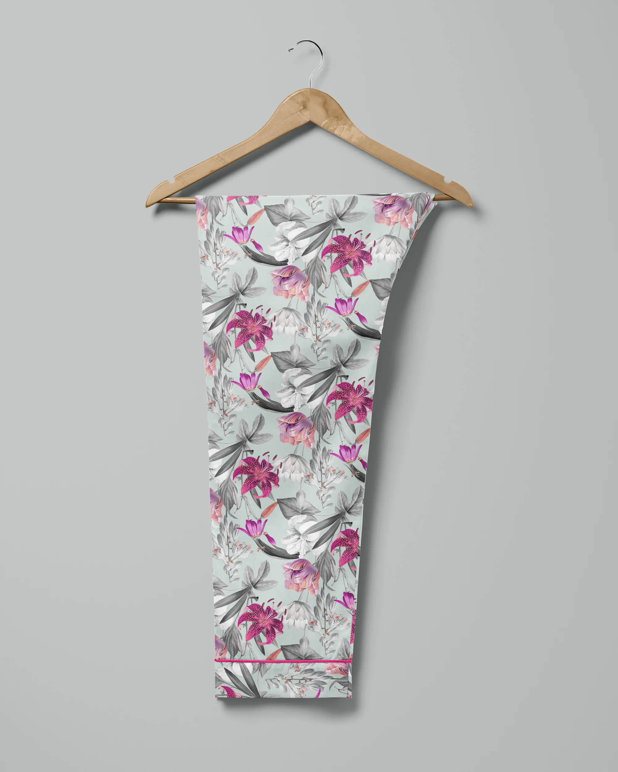 Pijama feminino Lilies Iceberg manga longa e calça - Imagem 6