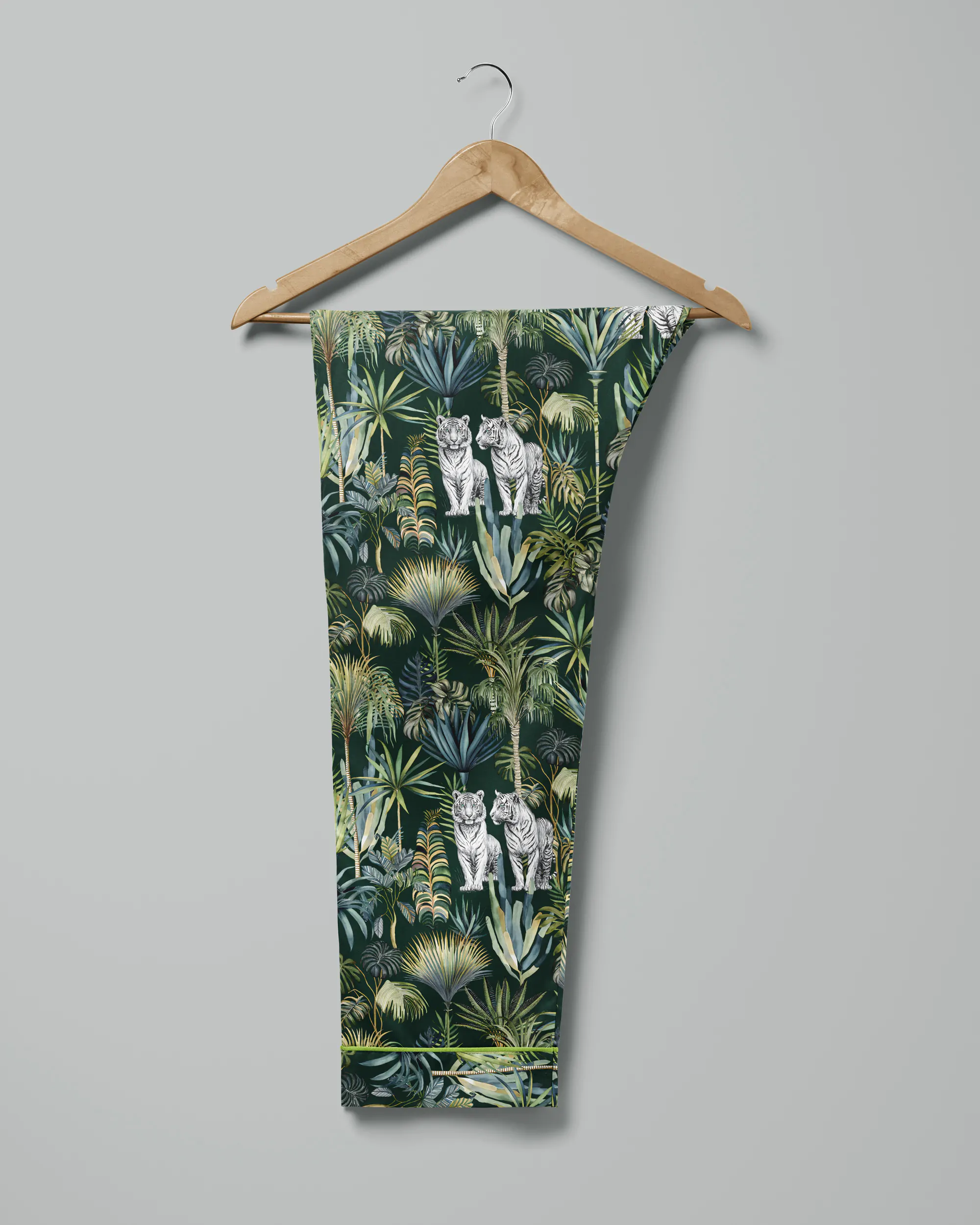 Pijama feminino Natureza Selvagem manga curta e calça - Imagem 6
