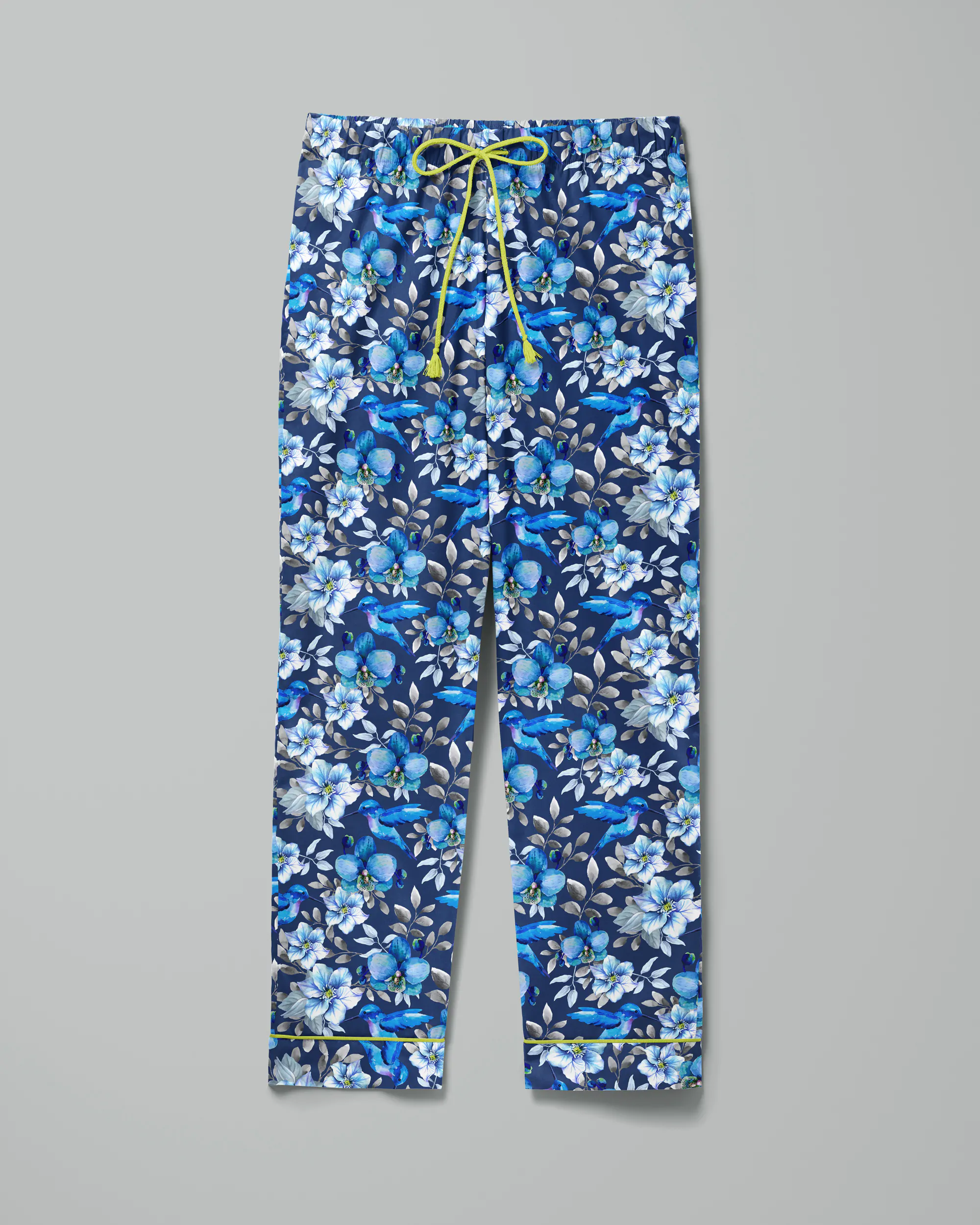 Pijama feminino Azul Silencioso manga longa e calça - Imagem 5