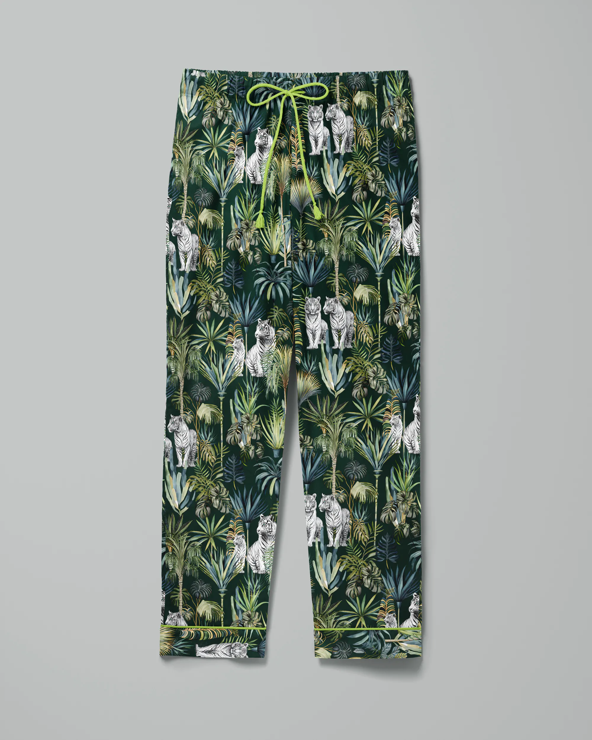 Pijama feminino Natureza Selvagem manga curta e calça - Imagem 4