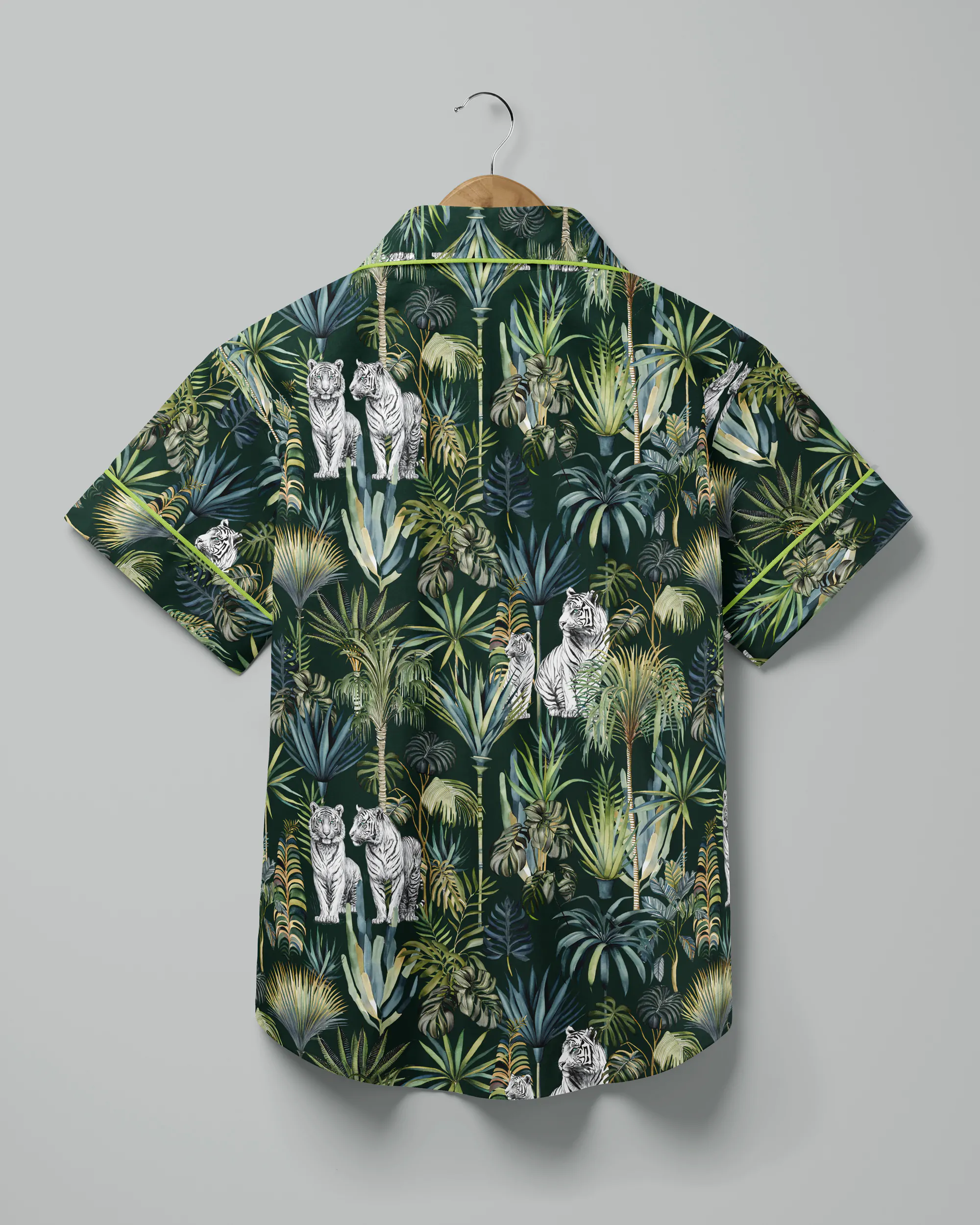 Pijama feminino Natureza Selvagem manga curta e calça - Imagem 3